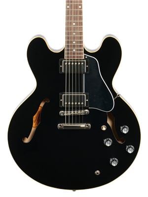 Gibson ES335 Dot Vintage Ebony with Case Body View